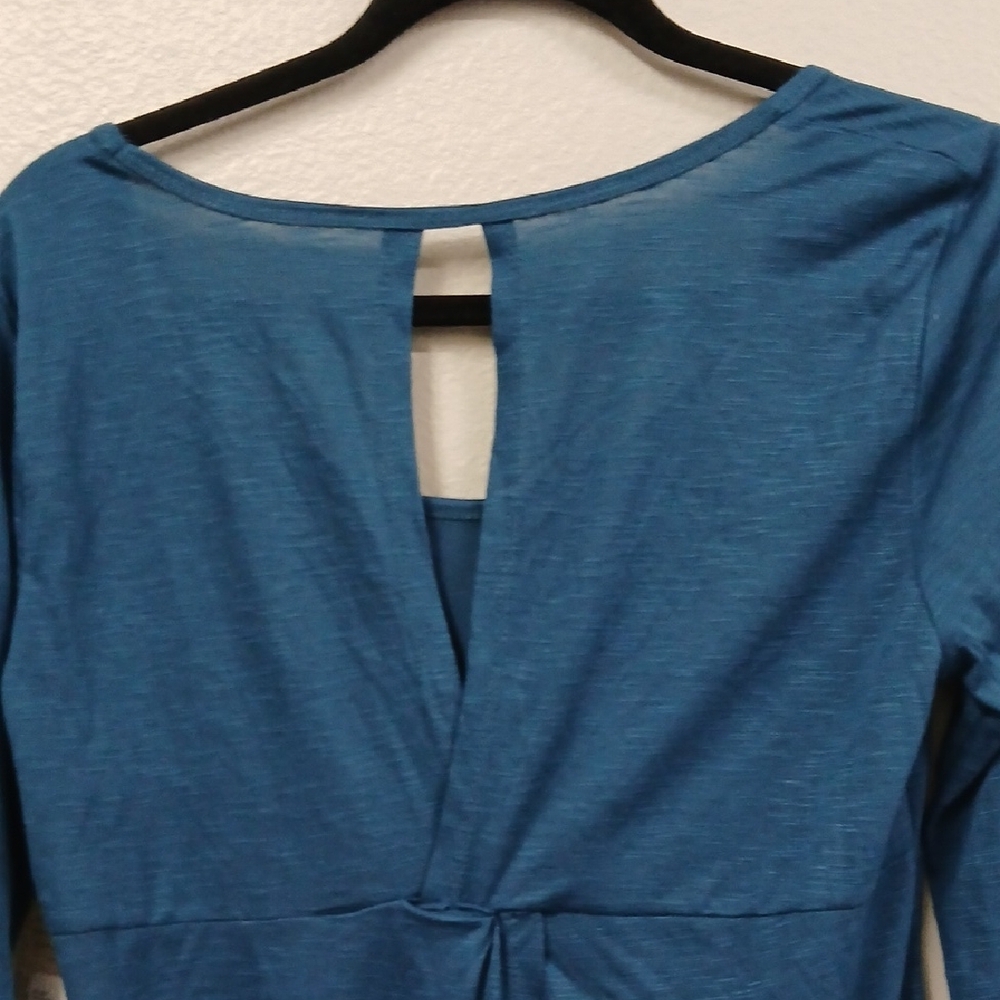 Balance Collection Teal Long Sleeve Top - Picture 6 of 7